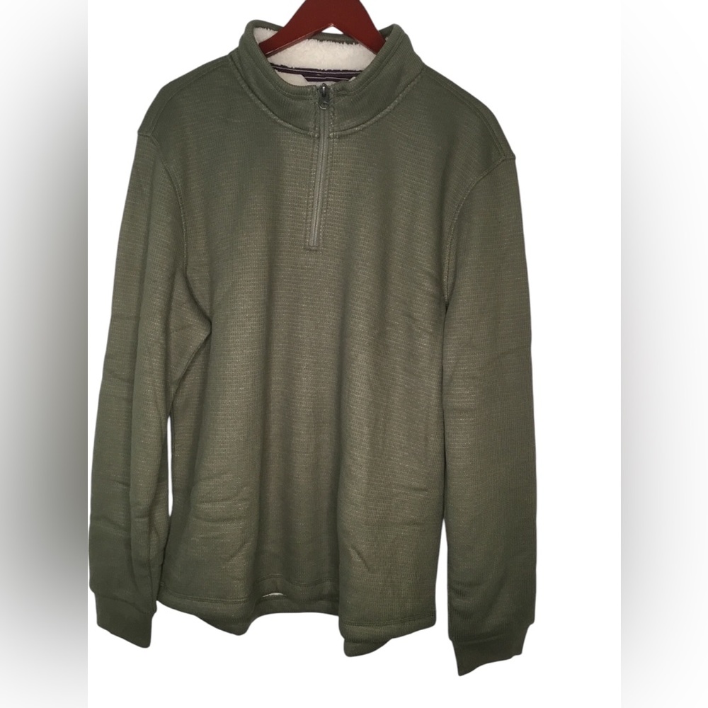 BC Clothing Co. Sherpa Lined Waffle Knit 1/4 Zip Shirt - Size Large NWT.       7